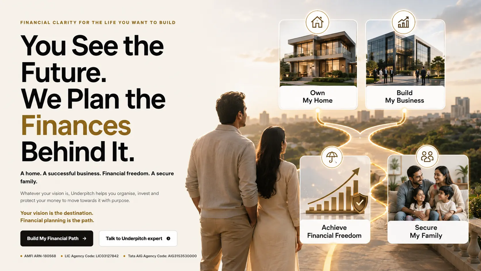 Underpitch financial planning for a home, business, financial freedom and secure family