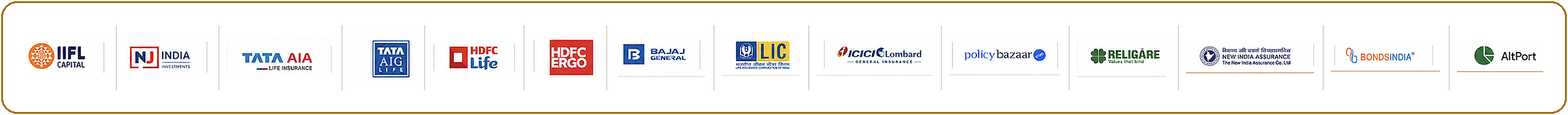 Underpitch partners: IIFL Capital, NJ India Investments, Tata AIA Life Insurance, Tata AIG, HDFC Life, HDFC ERGO, Bajaj General Insurance, LIC, ICICI Lombard, Policybazaar, Religare, New India Assurance, BondsIndia and AltPort.