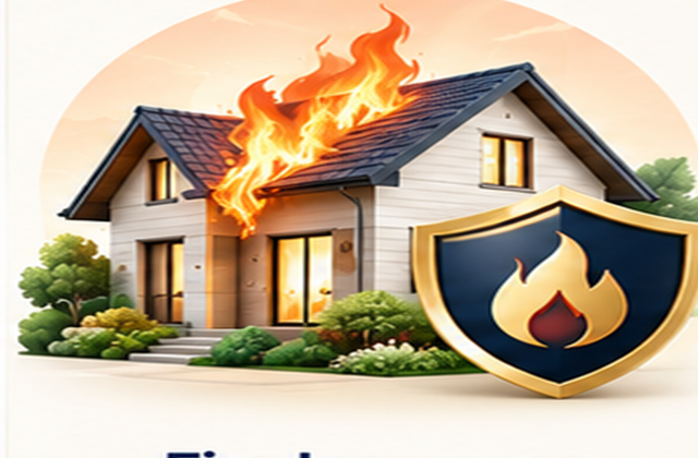 Fire insurance illustration