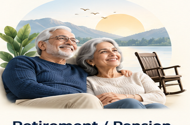 Retirement pension illustration